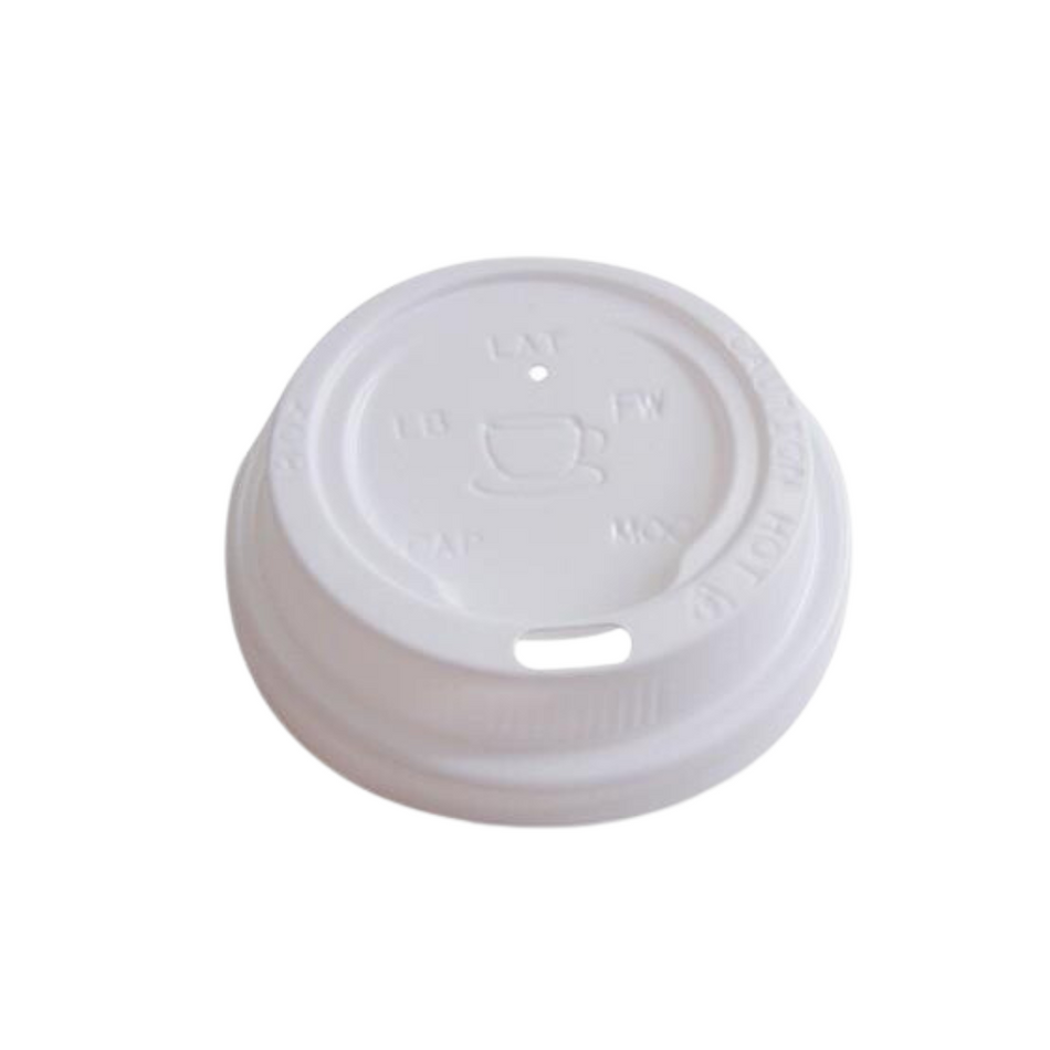 White Plastic Hot and Cold Lid (90mm)