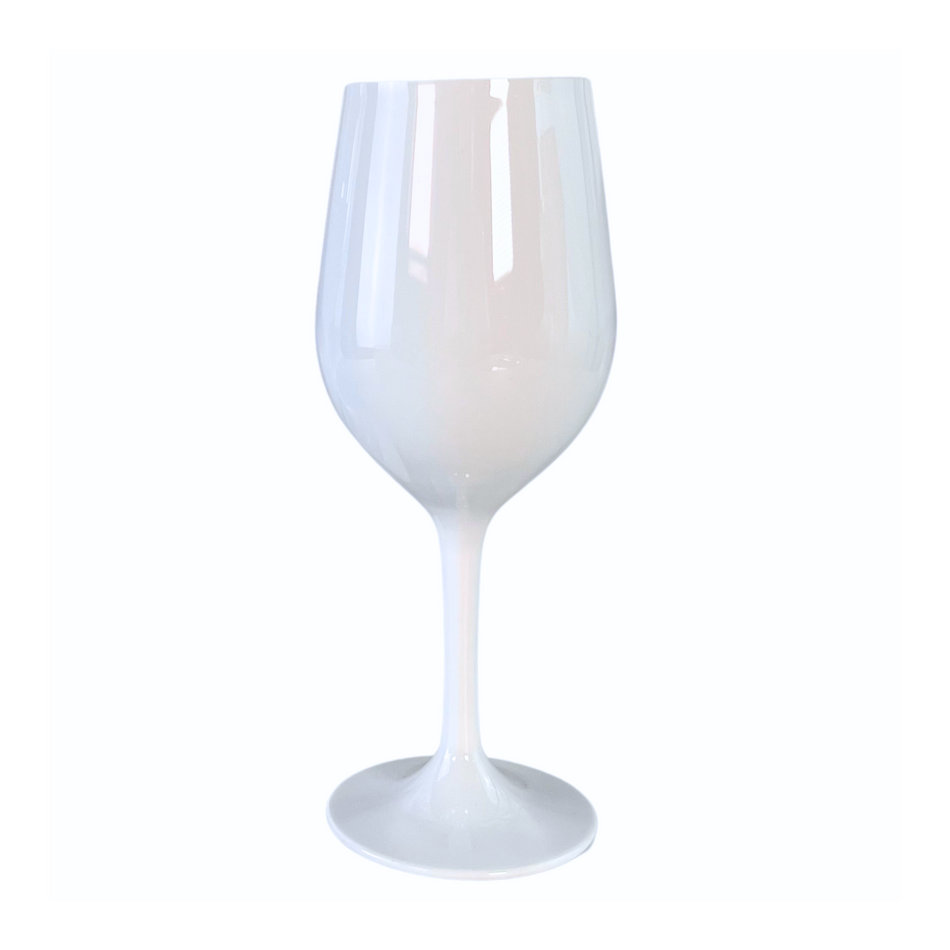 Polycarbonate White Hamptons 315ml Wine Glass