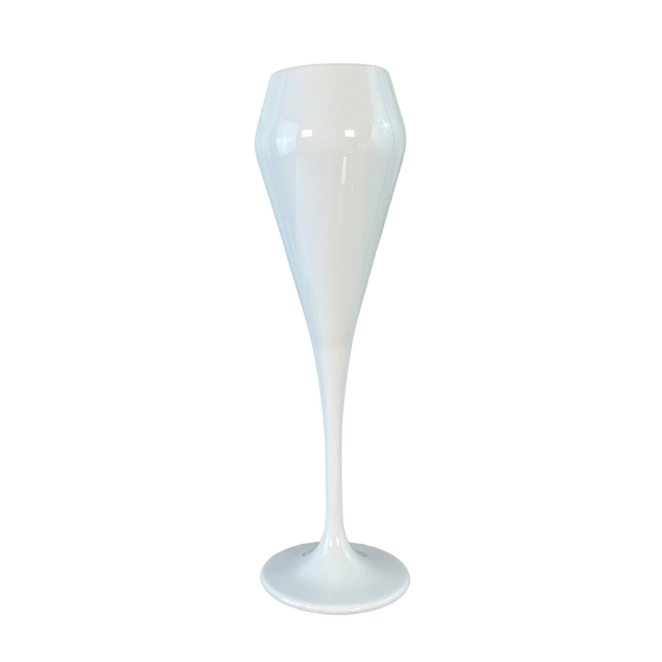 Polycarbonate White Hamptons 200ml Prosecco Glass