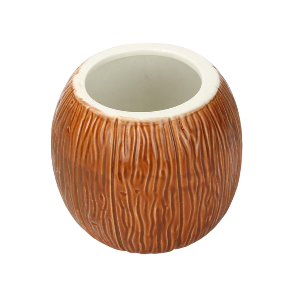 Ceramic Coconut Tiki Mug 500ml Tiki Mug D-STILL Drinkware 