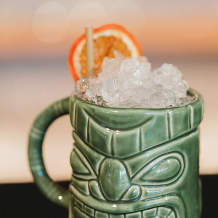 Ceramic Green Warrior Tiki Mug 450ml Tiki Mug D-STILL Drinkware 