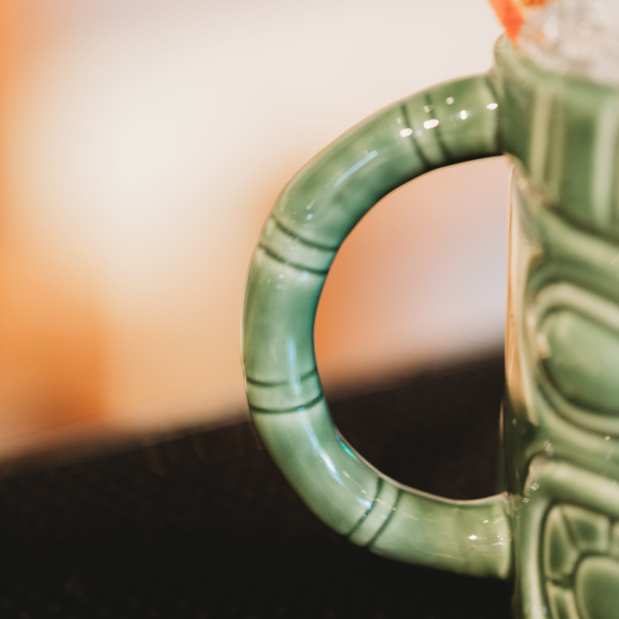 Ceramic Green Warrior Tiki Mug 450ml Tiki Mug D-STILL Drinkware 