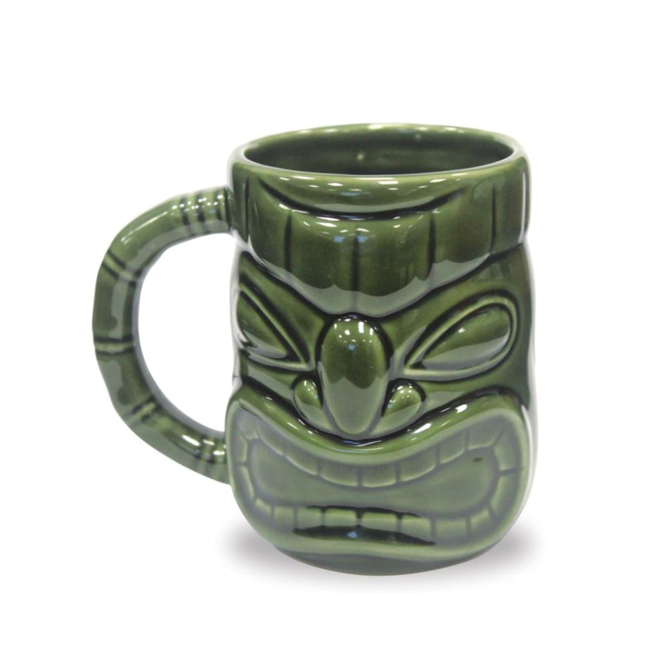 Ceramic Green Warrior Tiki Mug 450ml Tiki Mug D-STILL Drinkware 