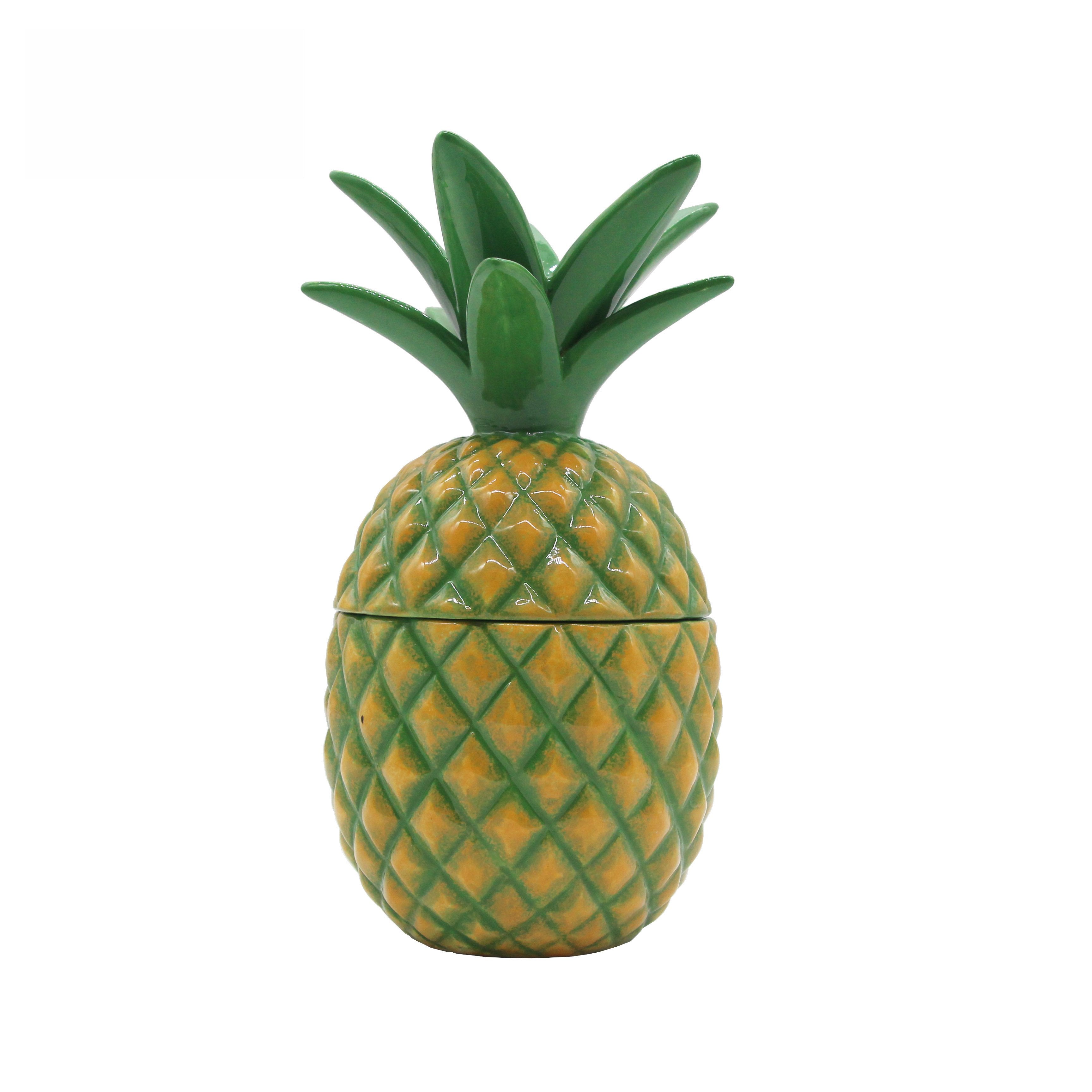 Ceramic Pineapple Tiki Mug 500ml Drinkware Barwareforthehome 