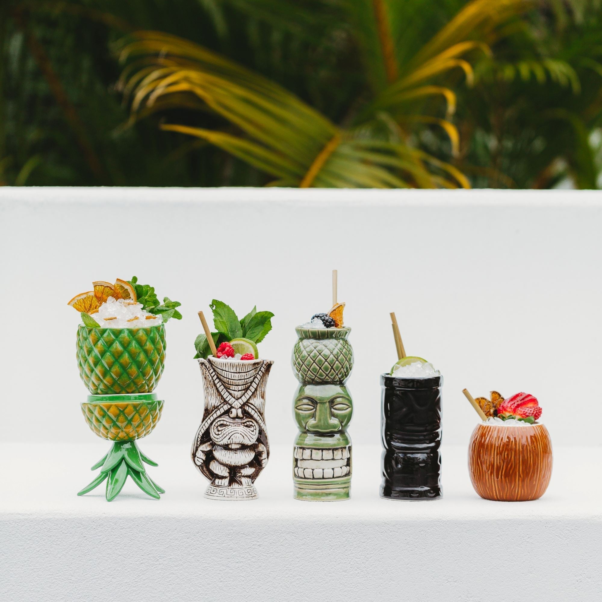 Ceramic Pineapple Tiki Mug 500ml Drinkware D-STILL Drinkware 