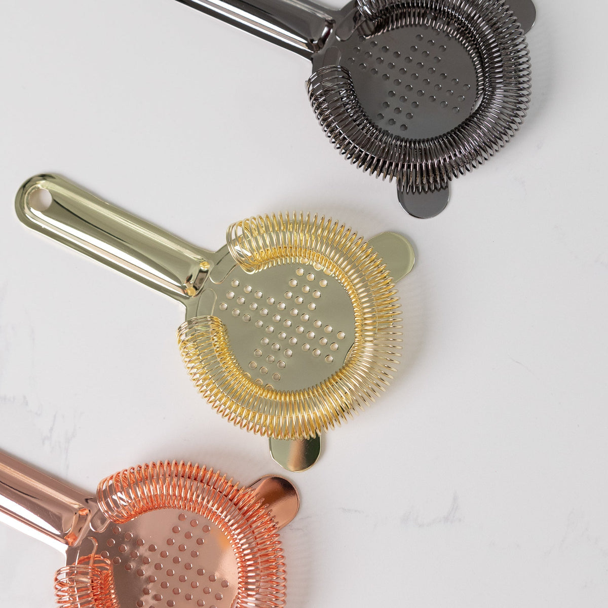 Hawthorn Baron Copper Cocktail Strainer Cocktail Strainers D-STILL Drinkware 