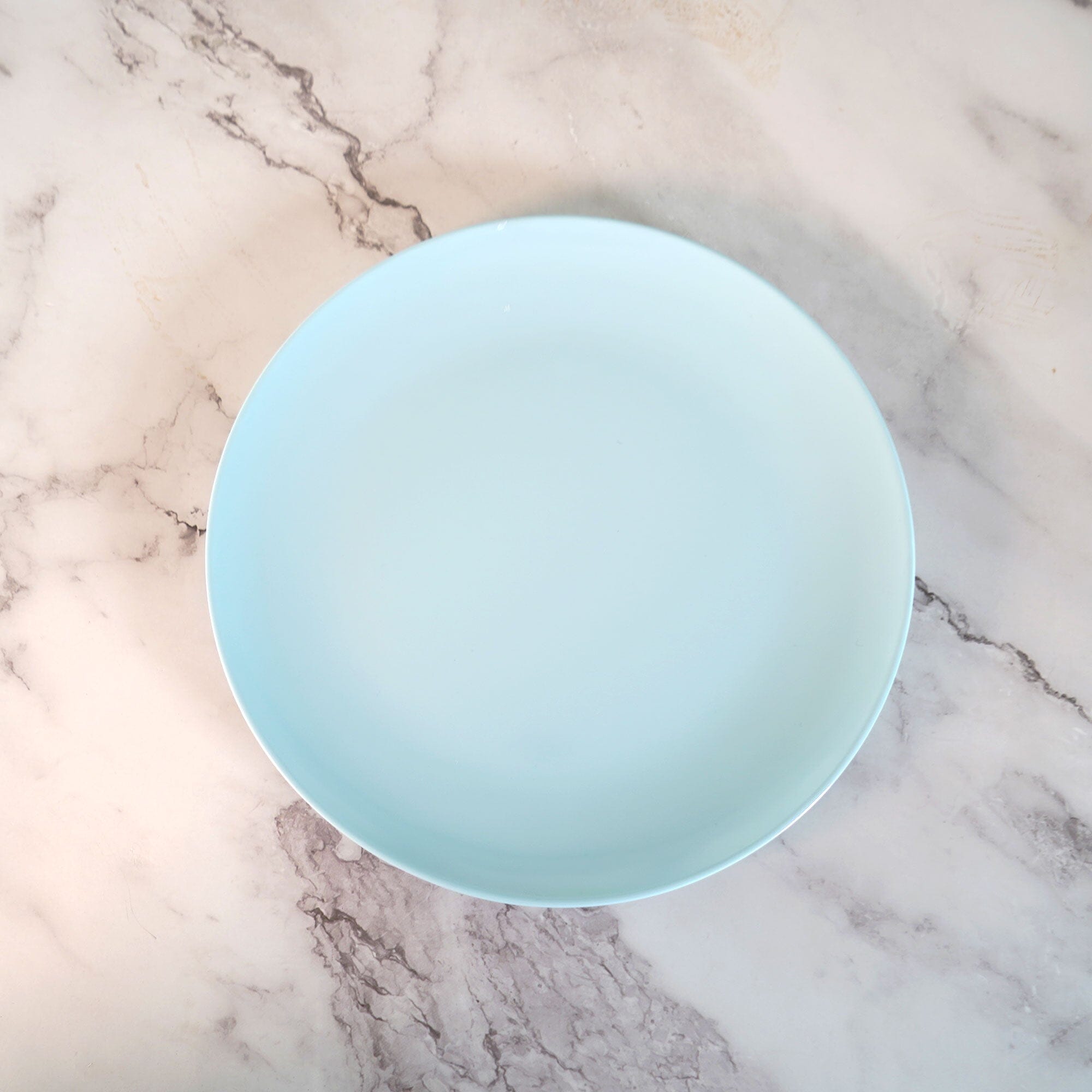 Melamine Serroni Duck Egg Blue Plate D-STILL 