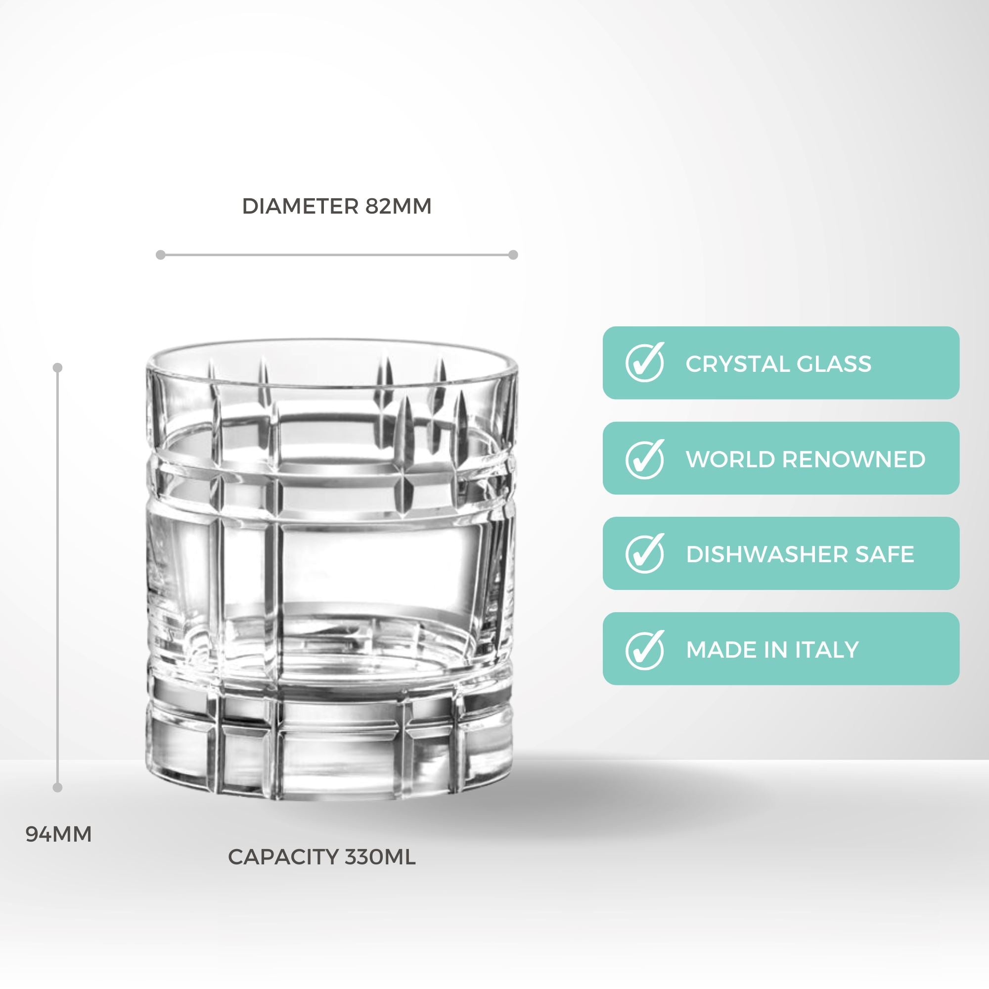 RCR 330ml Anytime Tumbler - Set of 6 short glasses RCR 