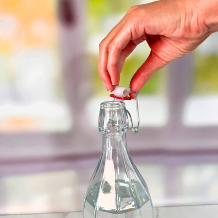 Round Glass Bottle with Lid - 1 Litre Drinkware D-STILL Drinkware 