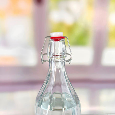 Round Glass Bottle with Lid - 1 Litre Drinkware D-STILL Drinkware 