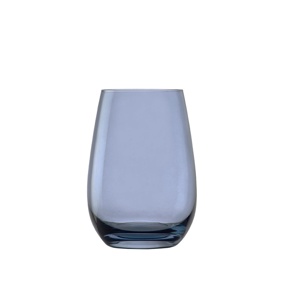Stolzle 470ml Elements Tumbler Set of 6 | Smokey Blue short glasses Stolzle 