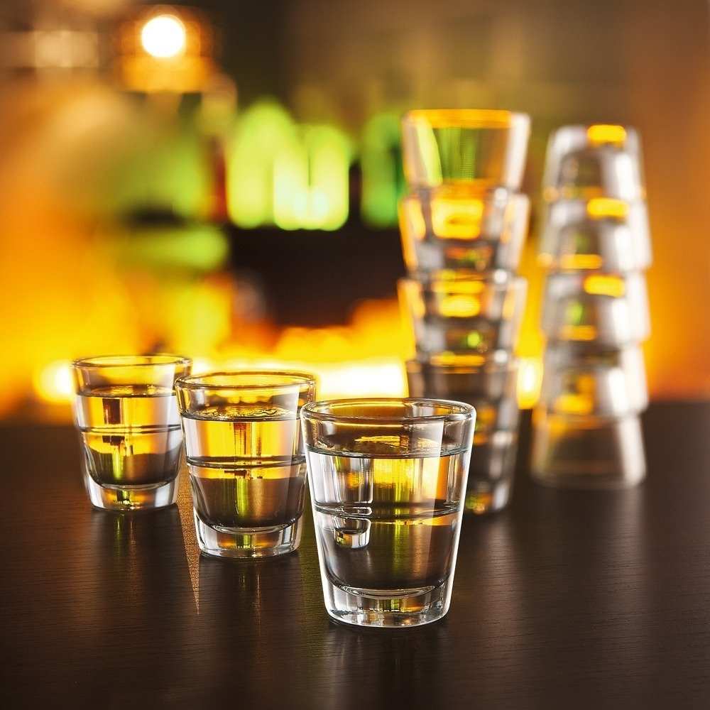 Tempered 45ml Stackable Shot Glass - Set of 12 Tumbler Glass DSTILL 